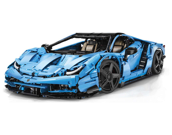 Klocki konstrukcyjne CaDA Master Duże Auto Sportowe 59 cm Super Car Niebieski Samochód 3842 elementów