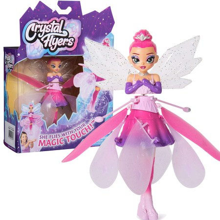 OUTLET Latająca Wróżka Lalka Sterowana Crystal Flyers Unosi Się W Powietrzu Hatchimals 17 cm PO ZWROCIE