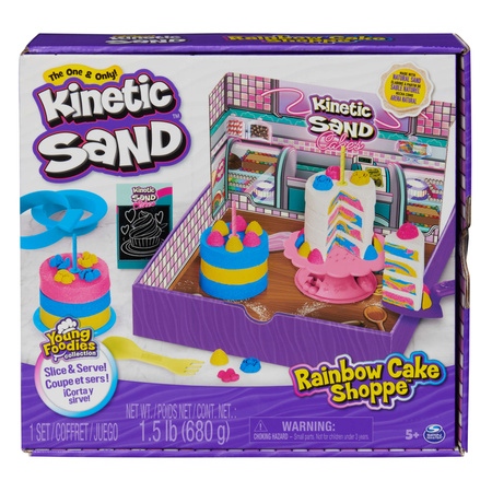 Kinetic Sand Piasek kinetyczny Rainbow Cake Shoppe Zestaw Ciastkarnia Cukiernia Torty Ciasta + akcesoria