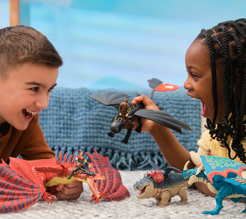 Jak Wytresować Smoka Zestaw smoków i figurek How to Train Dragon 7 elementów Dragon Volcano Island