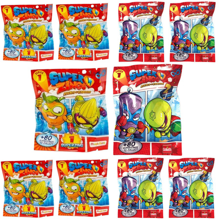 SUPER ZINGS ZESTAW 5+5 DWIE ROŻNE SERIE 15 FIGUREK