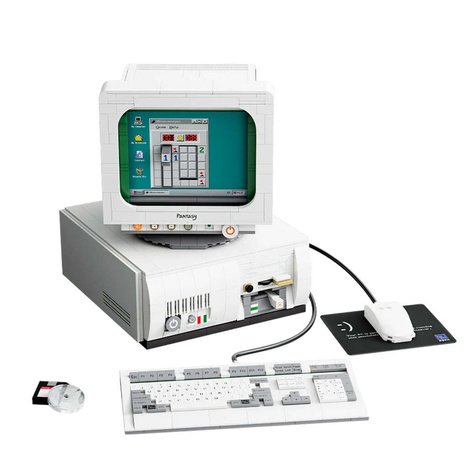 Klocki konstrukcyjne Pantasy Retro Vintage Komputer 1980s 1637 elementów