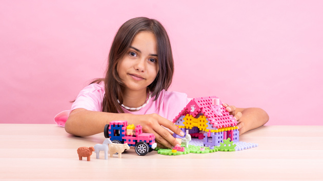 Klocki konstrukcyjne Mini Waffle Farmer Urocze Ranczo 112 elementów Marioinex