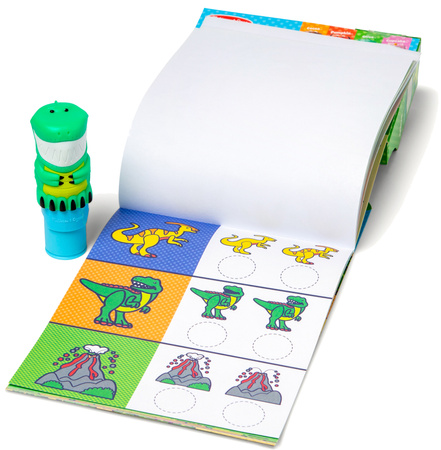 Książeczka Stickerwow Dinozaury Naklejki 300 Szt Stempelek Melissa & Doug