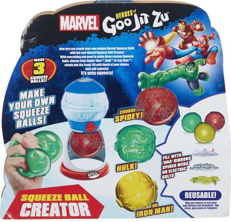 Zestaw kreatywny Marvel Heroes of Goo Jit Zu Squeeze Ball Creator