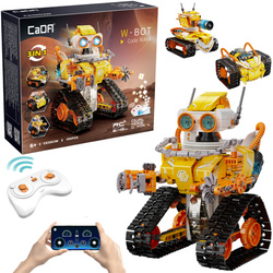 Klocki konstrukcyjne CaDA model robot W.Bot zdalnie sterowany Code Robot RC 3w1 455 elementów 