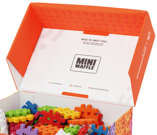 Klocki konstrukcyjne Mini Waffle zestaw 300 elementów Marioinex