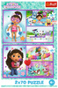 Puzzle Trefl 2 x 70 Koci Domek Gabi Baw się z Gabi Gabby's Dollhouse
