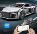 Klocki konstrukcyjne CaDA wyścigówka Samochód wyścigowy zdalnie sterowany Audi R8 Coupe Auto sportowe 536 elementów RC