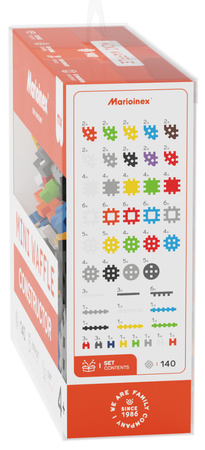 Klocki konstrukcyjne Mini Waffle Konstruktor 140 elementów Marioinex