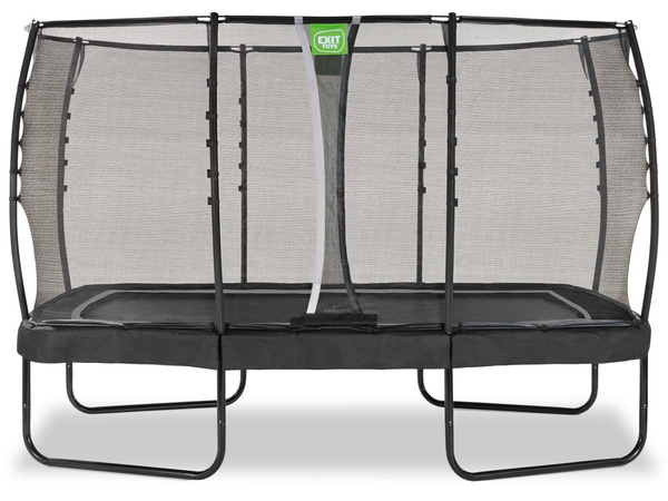 Trampolina ogrodowa z siatką zabezpieczającą na nóżkach Allure Premium 214x366 cm czarna