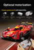 Klocki konstrukcyjne CaDA Samochód 51 cm auto wyścigowe czerwone Blazing Flame Pojazd 1518 elementów 1:10 C63008W