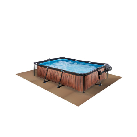 Humbi mata piankowa puzzle piankowe wodoodporne pod basen 12 szt. miedziany 240 x 180 x 1 cm