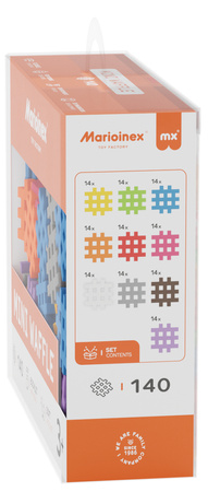 Klocki konstrukcyjne Mini Waffle 140 elementów Marioinex