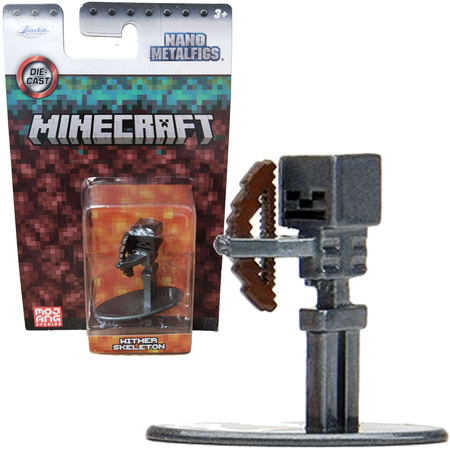 Minecraft metalowa figurka kolekcjonerska Mroczny Szkielet Nano Metalfigs 4 cm Jada