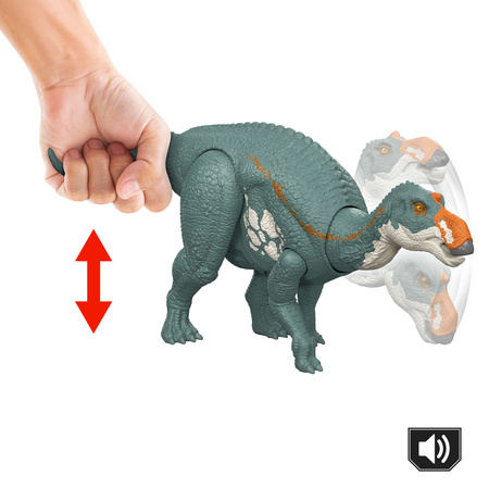 Figurka Dinozaur Maiasaura Jurassic World Rebirth Wild Roar dźwięk 31,5 cm