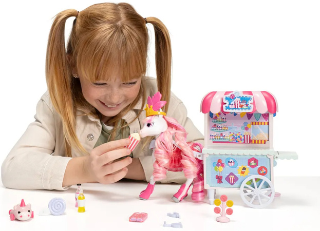 Wild Manes Zestaw Konik Figurka Candi wózek ze słodkościami + akcesoria 22 elementy