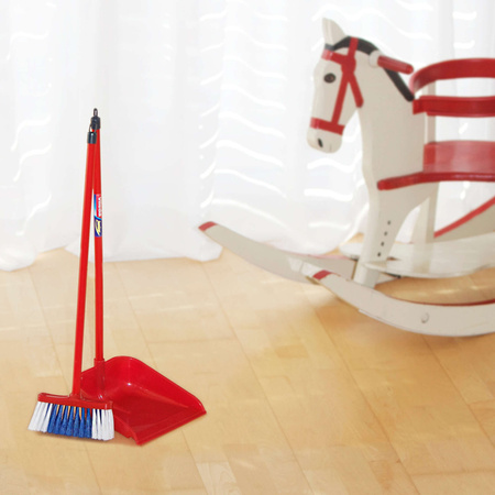 Zestaw do sprzątania Szufelka z kijem i miotła Vileda dla dzieci Klein 6744