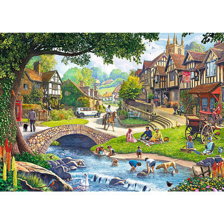Puzzle 2x500 Sielankowe życie Trefl