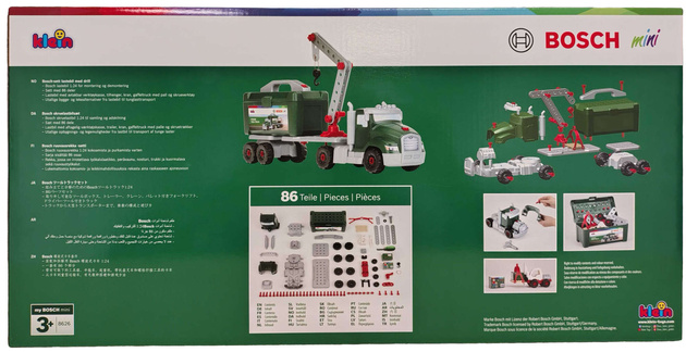 Ciężarówka do skręcania Bosch dla dzieci Tool Truck 86 elementów Klein