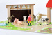 Duża Drewniana farma z figurkami zwierząt 25 elementów
