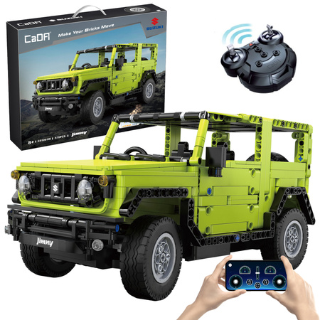Klocki Konstrukcyjne CaDA Samochód 32 cm terenowy Suzuki Jimny zdalnie sterowany RC 579 elementów