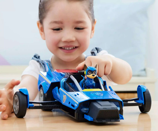 OUTLET Psi Patrol Pojazd Radiowóz Transformujący Kosmiczny Figurka Chase Deluxe 2w1 Wielki Film USZKODZONE OPAKOWANIE