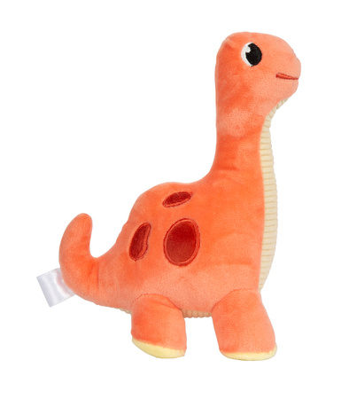 Urocza maskotka przytulanka pomarańczowy dinozaur 17 cm