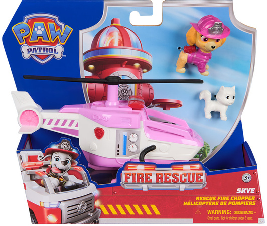Psi Patrol Fire Rescue Helikopter Ratunkowy Skye Chopper + Figurka