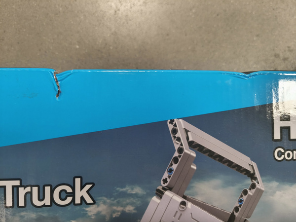 OUTLET Klocki konstrukcyjne CaDA Hi-Tech Zdalnie Sterowana Wywrotka Niebieska Ciężarówka 37 cm Dump Truck Pojazd budowlany 638 el RC USZKODZONE OPAKOWANIE