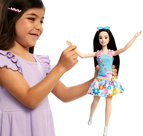 Barbie lalka Moja pierwsza Barbie szatynka duża 34 cm