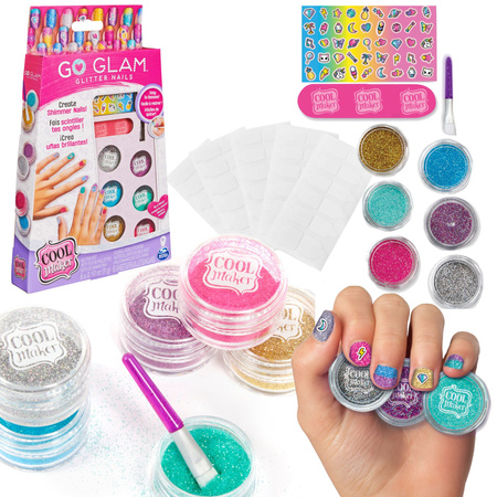 Go Glam Zestaw Do Paznokci Z Brokatem I Naklejkami Cool Maker Spin Master