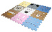 Mata podłogowa edukacyjna 120x120 Grube puzzle piankowe 9 szt. Humbi Zwierzęta