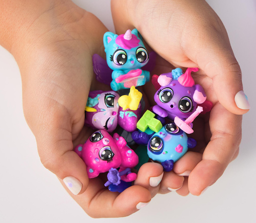 Hatchimals Alive! Neon Rainbow 5 figurek w jajkach i 11 akcesoriów