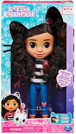 OUTLET Koci Domek Gabi Duża lalka Gabby z opaską z kocimi uszami 20 cm Gabby's Dollhouse USZKODZONE OPAKOWANIE