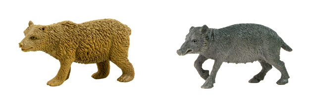 Figurki Zwierzęta Zoo Safari Dzikie Zwierzątka Duży Zestaw Figurek w pudełku 40 elementów