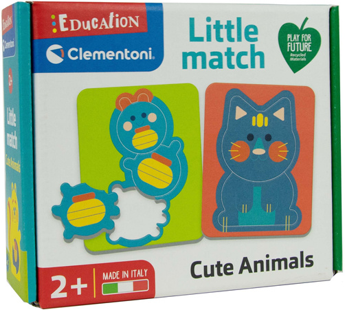 Mini Puzzli Słodkie Zwierzątka Kotek Zajączek Wiewiórka Dopasowanka Clementoni