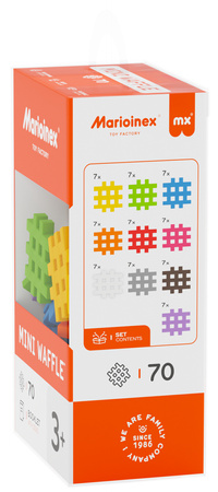 Klocki konstrukcyjne Mini Waffle 70 elementów Marioinex