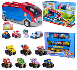 Zestaw Psi Patrol Patrolowiec Mission Cruiser Robo Pies + 7 pojazdow Pup Squad Gift 