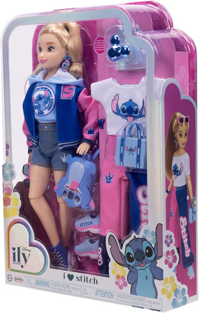 Disney ILY 4ever modna lalka z motywem Stitch i zestawem akcesoriów 30 cm