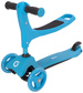 Evo Regulowana Trójkołowa Hulajnoga dla Dzieci 2w1 Jeździk Cruiser z Siedziskiem Jasnoniebieski