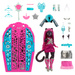 Monster High Zestaw Lalka Catty Noir 28 cm + akcesoria niespodzianki Straszyceum