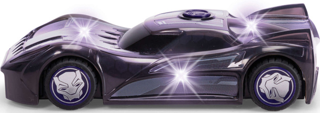 Marvel Czarna Pantera Light Hero Black Panther Mały Samochód z efektami świetlnymi i dźwiękowymi