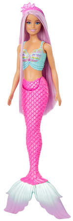 Lalka Barbie Syrenka z różowym ogonem i akcesoriami