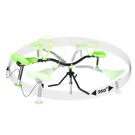 EXIT Obrotowa huśtawka równoważnia Spinner z funkcją obrotu karuzela