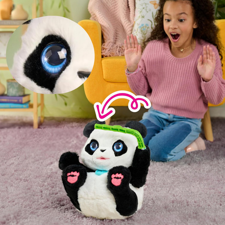 FurReal Interaktywna zabawka Panda Coco akrobatyczny towarzysz do zabawy 27 cm