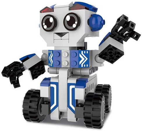 Klocki konstrukcyjne CaDA Robot Bobby 2w1 Pojazd z napędem pull back 195 elementów