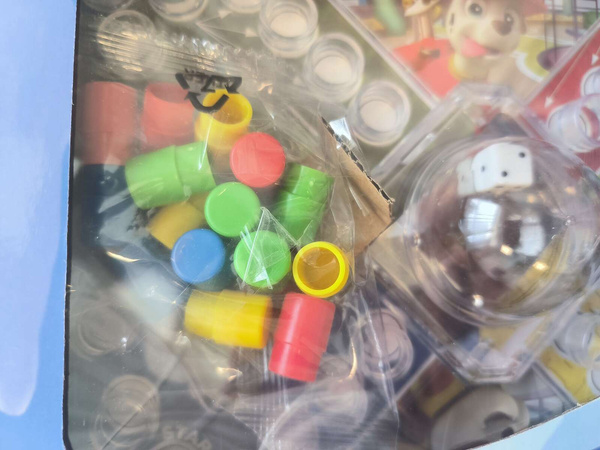 OUTLET Psi Patrol Zestaw gier Gra planszowa Chińczyk Pop Up Pamięciowa Memo Memory NIEKOMPLETNA