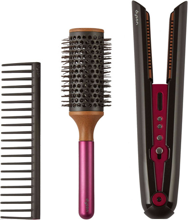 Lalka Duża Głowa do czesania i stylizacji włosów Deluxe Księżniczka Disney Elsa Kraina Lodu z akcesoriami + Dyson Zestaw do stylizacji włosów Prostownica Corrale - 4 elementy