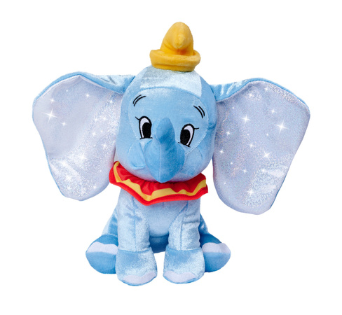 Disney 100 Maskotka słonik Dumbo przytulanka platynowy pluszak Miękki słoń 28 cm